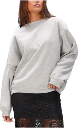 Est'seven Hoodies & sweatvesten, Dames, Grijs, L, Katoen, Monchou Sweater