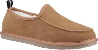 Hush Puppies Charles Su&egrave;de Herenslippers Tan