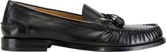 Bally Mens Ribald Black Calf Leather Tassel Loafers