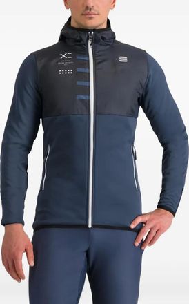 Sportful hooded panelled jacket - Blue