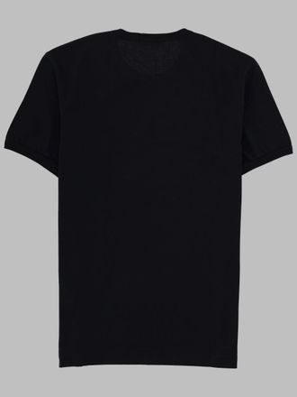 Dolce & Gabbana Metal Plaque Cotton T-Shirt - Blue
