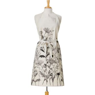 Tag Black Botanical Apron Black Multi Polyester Everyday at Nordstrom