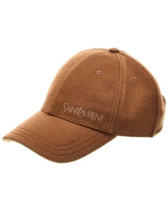 Saint Laurent Logo Cashmere Cap