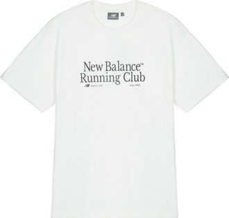 New Balance Running Club Graphic T-shirt Asia Sizing White NEE11251-IV