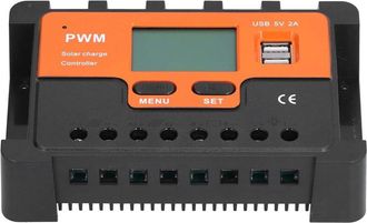 OEM Regulador Inteligente De Bater&iacute;as Para Paneles Solares, Controlador De Carga Solar Ajustable Con Par&aacute;metros De Interfaz De 12/24 V 30 A Para Bater&iacute;as 
