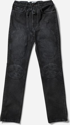 Jean Paul Gaultier Women s Lace-Up Denim Pants Vintage Black