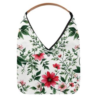 Generic Colorful Flowers Reusable Lightweight Grocery Bags - Foldable Into Compact Pouch, Washable & Sturdy, Multipurpose for Shopping and Travel