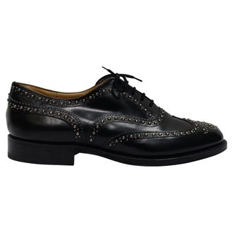 Churchs Burwood Met Studded Brogues in Zwart Kalfsleer