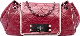 Chanel Borsa a spalla trapuntata con patta vintage Pre-owned - - Pre-owned - Donna - Rosso - ONE SIZE
