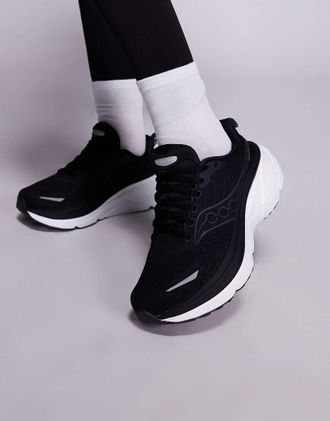 Saucony Hurricane 25 - Sneakers da corsa nere e bianche-Nero