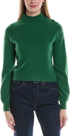 Alberta Ferretti Balloon Sleeve Cashmere Sweater