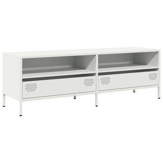 Berkfield Home TV Cabinet White 135x39x43.5 cm Cold-rolled Steel