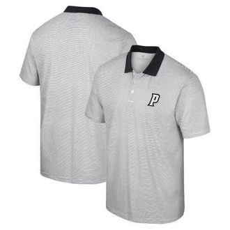 Colosseum Mens Colosseum White/Black Providence Friars Print Stripe Polo at Nordstrom, Size Xxx-Large