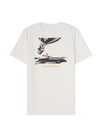 Robert Talbott Stretch Jersey Graphic Dean Tee in White/race Car at Nordstrom, Size Xx-Large
