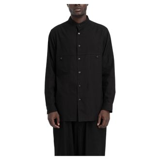 Yohji Yamamoto Hombre, Camisas, Negro, Talla: L
