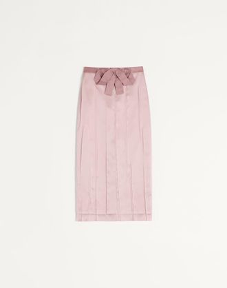 Valentino Satin Skirt Wo
