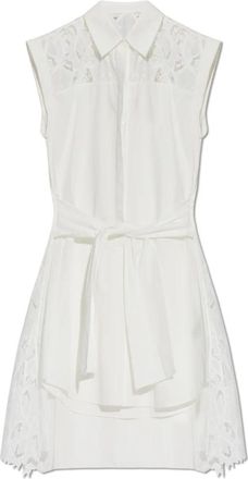 AllSaints Jurk Zola - Dames - Shirt Kleedjes - Wit - 2XS - Katoen - Kleedjes