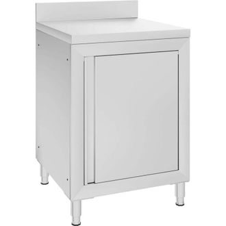 vidaXL Vidaxl - Mesa De Trabajo Comercial Mueble Acero Inoxidable 60x60x96 Cm