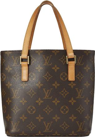 Louis Vuitton Brown Monogram Coated Canvas & Vachetta Leather Vavin Pm (Authentic Pre-Loved)