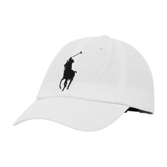 Ralph Lauren Baseballpet met geborduurd logo - Heren - Petten - Wit - ONE Size - Katoen - Accessoires