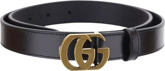 Gucci Black GG Buckle Belt