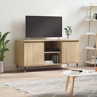 vidaXL Vidaxl - Mueble De Tv Madera De Ingenier&iacute;a Roble Sonoma 104x35x50 Cm