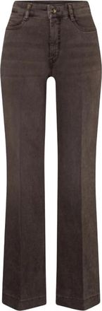 M.A.C Wide Jeans - Dames - Loose Fit Jeans - Bruin - M - Jeans