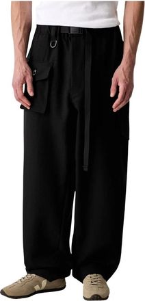 Yohji Yamamoto Wide Broeken - Heren - Wijde Broeken - Zwart - XL - Broeken