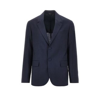 Fendi Wool jacket with leather strap Man 48