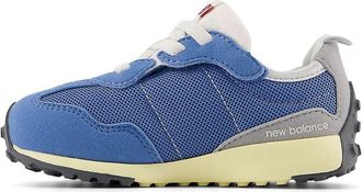 New Balance (TD) New Balance 327 Hook & Loop Shoes Blue White NW327RA