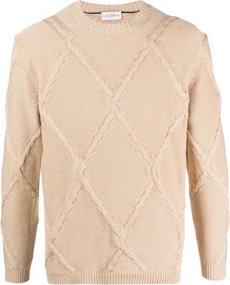 Ballantyne textured cotton jumper - men - Cotton - 48 - Neutrals
