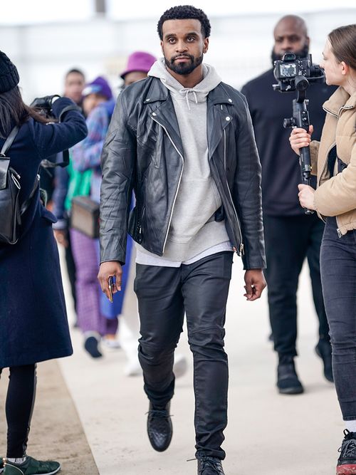Streetstyle Menswear: Schwarze Lederjacke