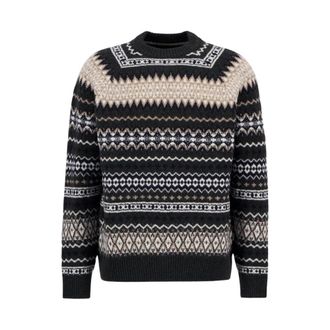Barbour Hase Fair Isle Crew Neck Jumper - Knitwear - Hombre - Multicolor - XL