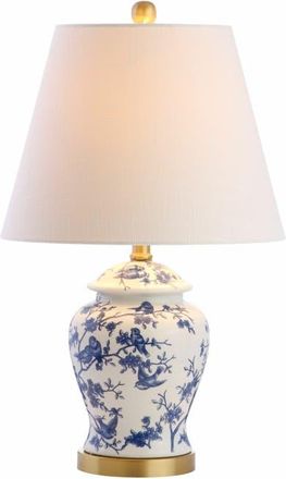 Jonathan Y Designs Penelope Chinoiserie Classic LED Table Lamp in Blue/white at Nordstrom