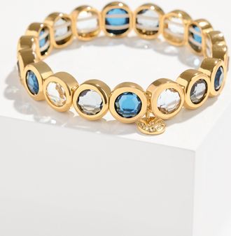 Talbots Bauhaus Stretch Bracelet - Navy Blue Dusk / Gold - 001 Talbots