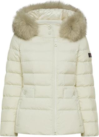 Peuterey Turmalet Down Jacket - Dames - Gewatteerde jassen - Grijs - 2XS - Leer - Jassen