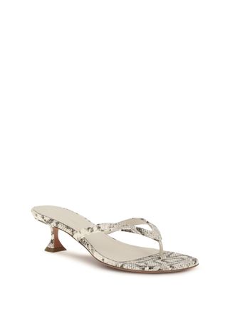 Amina Muaddi Juliette Thong Sandals - Beige
