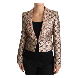 Dolce & Gabbana Dames, Jassen, Geel, Maat: XS Zijde