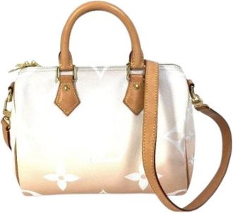 Louis Vuitton Pre-owned M45722 Boston Tas - Dames - Vintage Mini Tas - Oranje - ONE Size - Leer - Vintage