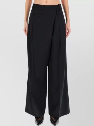 Ganni wide leg trousers pleated front