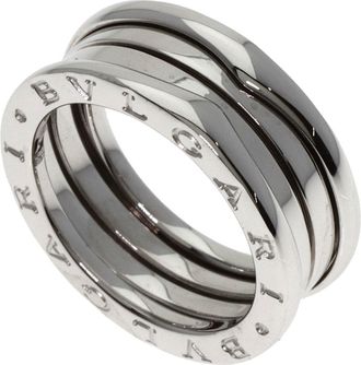 Bulgari White Gold White Gold (18K) Band Ring (Pre-Owned)