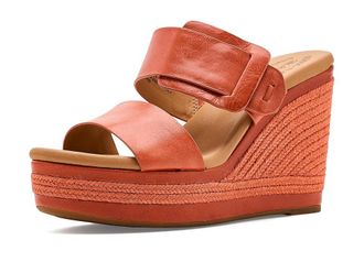 Kork-ease Raya Womens Wedge Shoes Orange (tangerine) : 11 M, Leather