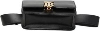 Burberry Pre-owned Vintage Fanny Pack - Dames - Pre-owned - Zwart - Maat: ONE Size Leer