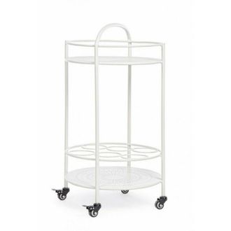 BIZZOTTO Bizzotto - Carro para botellas de acero blanco