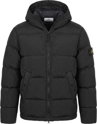 Stone Island Gewatteerd nylon donsjack - Heren - Jassen - Zwart - Maat: L Nylon