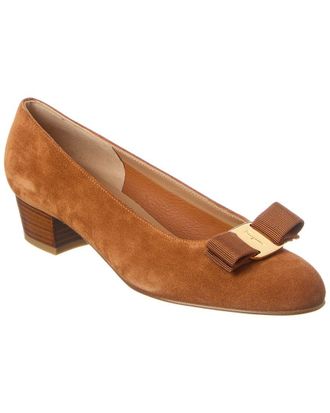 Ferragamo Vara Suede Pump