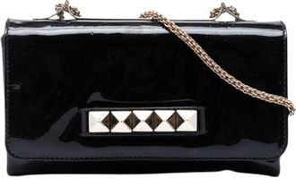 Valentino Pre-owned Vava Voom Schoudertas - Dames - Vintage Clutch - Zwart - ONE Size - Leer - Vintage