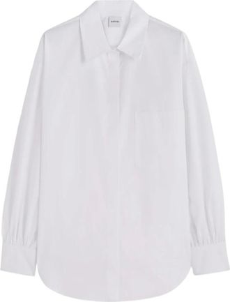 Aspesi Shirts, female, White, Size: 2XS Classic Cotton Poplin Shirt