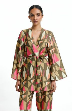 Diarrablu Short Duster in Caru Olive at Nordstrom, Size Xx-Large