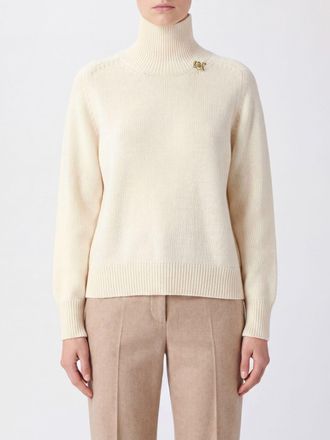 Fabiana Filippi Virgin Wool Turtleneck Jumper with Metal Detail
